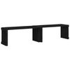 vidaXL Garden Bench Extendable Black 212.5x40.5x45 cm Solid Wood Pine