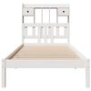 vidaXL Bookcase Bed without Mattress White 90x200 cm Solid Wood Pine