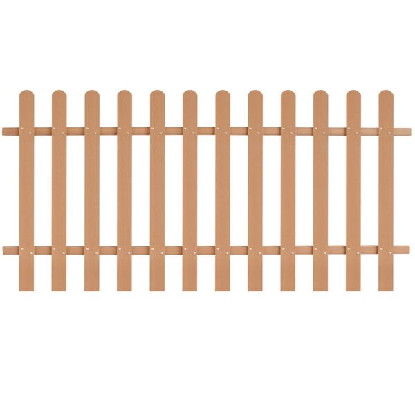 vidaXL Picket Fence WPC 200x100 cm