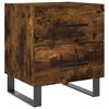 vidaXL Bedside Cabinet Smoked Oak 40x35x47.5 cm Engineered Wood