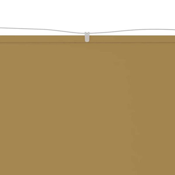 vidaXL Vertical Awning Beige 100x1000 cm Oxford Fabric