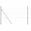 vidaXL Fence Post Silver 25 x 0.6 m (36 mm mesh) Steel