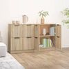 vidaXL Sideboards 2 pcs Sonoma Oak 60x30x70 cm Engineered Wood