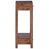 vidaXL Plant Stand with Drawer Brown 30 x 30 x 80 cm Mahogany Wood