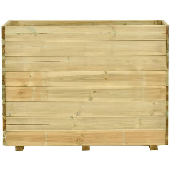 vidaXL Garden Raised Bed with Floor 100x50x75 cm Impregnated Pinewood