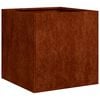 vidaXL Garden Planter Rusty 40 x 40 x 40 cm