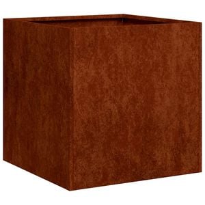 vidaXL Garden Planter Rusty 40 x 40 x 40 cm