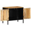vidaXL Bedside Cabinet Brown and Black 50 x 30 x 45 cm