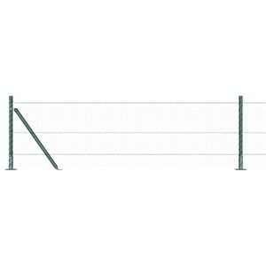 vidaXL Welded Wire Fence with Concrete Base 50 x 0.6 m (W x H)