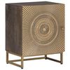 vidaXL Bedside Cabinet Brass 40 x 30 x 50 cm