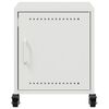 vidaXL Bedside Cabinets 2 pcs White 36x39x43.5 cm Steel