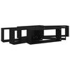 vidaXL Wall Cube Shelf 6 pcs Black 60x15x23 cm Engineered Wood