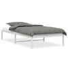vidaXL Metal Bed Frame without Mattress White 107x203cm