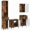 vidaXL Bathroom Furniture Set Smoked Oak Engineered wood, Metal
