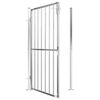 vidaXL Garden Gate 100x175 cm Stainless Steel