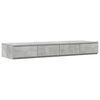 vidaXL Bed Drawers Concrete Grey 120 x 36.5 x 16.5 cm Engineered Wood