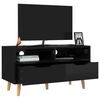 vidaXL TV Cabinet High Gloss Black 90x40x48.5 cm Engineered Wood
