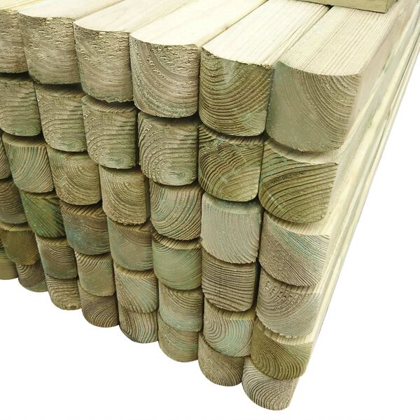 vidaXL 96 pcs Fence Posts Impregnated Pinewood 6x6x240 cm