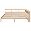 vidaXL Bookcase Bed without Mattress 180x200 cm Super King Solid Wood Pine