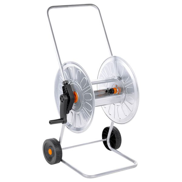 vidaXL Hose Reel Cart for 80 m 1/2" or 50 m 3/4" Hose Steel