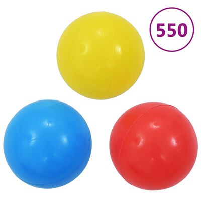 vidaXL Play Tent with 550 Balls 123x120x126 cm