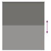 vidaXL Roller Blind Blackout Grey 130x175 cm Fabric Width 126.6 cm Polyester