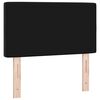vidaXL LED Headboard with LED Strip Lights Black 80 cm Polyester