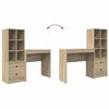vidaXL Desk with Drawer 2 pcs Sonoma Oak