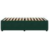 vidaXL Bed Frame without Mattress Dark Green 90x190 cm Single Velvet
