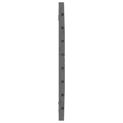 vidaXL Wall Headboard Grey 81x3x63 cm Solid Wood Pine