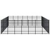 vidaXL Outdoor Dog Kennel Steel 58.06 m&sup2;