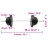 vidaXL Barbell with Plates 60 kg