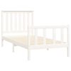 vidaXL Bed Frame without Mattress White 90x200 cm Solid Wood Pine