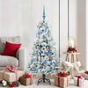 vidaXL Artificial Hinged Christmas Tree White 150 cm PE and PVC