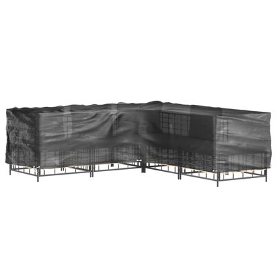 vidaXL L-Shaped Garden Furniture Covers 2 pcs 16 Eyelets 250x250x70 cm