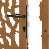 vidaXL Garden Gate 100x200 cm Weathering Steel Trace Design