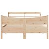vidaXL Bed Frame with Headboard 160x200 cm Solid Wood Pine