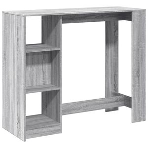 vidaXL Bar Table | Grey sonoma | Engineered wood | Large | Bar Table