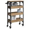 vidaXL Kitchen Trolley Artisan Oak 53 x 20 x 76 cm Engineered Wood