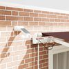 vidaXL Automatic Retractable Awning with LED Brown 300x250 cm