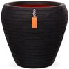 Capi Vase Nature Row Tapered 42x38 cm Black KBLRO362