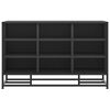 vidaXL Shoe Bench Black 84x40x53.5 cm Engineered Wood and Metal