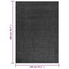 vidaXL Shaggy Rug High Pile Anthracite 140x200 cm