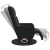 vidaXL Massage Recliner Chair Black 91 x 71 x 105 cm Velvet