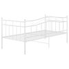 vidaXL Sofa Bed Frame without Mattress White Metal 90x200 cm