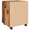 vidaXL Mobile File Cabinet with Wheels Old Wood 45x38x54 cm Engineered Wood