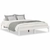 vidaXL Extra Long Bed Frame without Mattress White 140x210 cm Solid Wood Pine