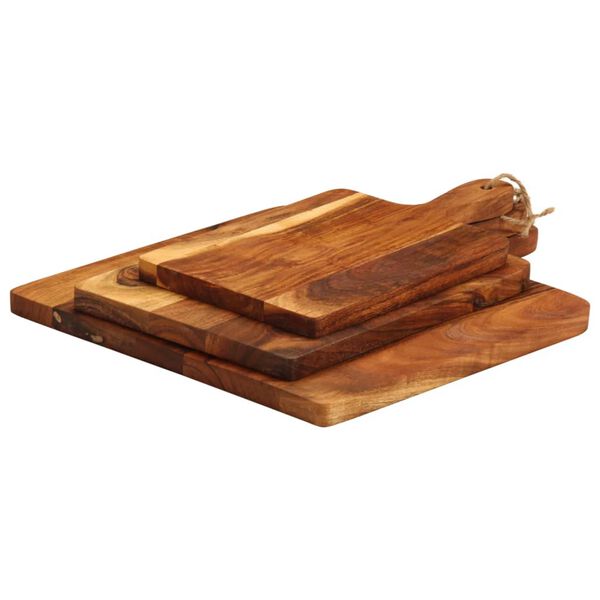 vidaXL Chopping Board 3pcs Solid Wood Acacia