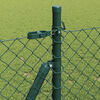 vidaXL Chain Link Fence with Posts Green 0.8 x 25 m Steel