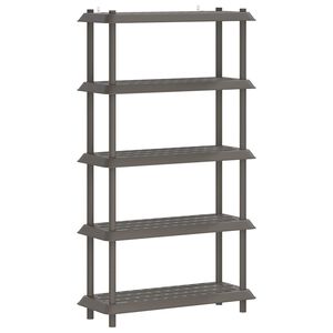 vidaXL Shelving Unit 5-Tier 100 x 40 x 177 cm PP Light Grey